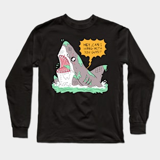 Lonely shark. Long Sleeve T-Shirt